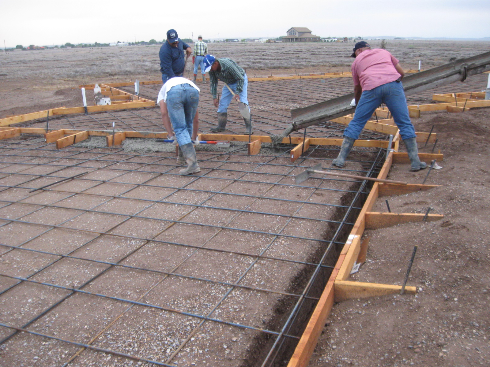 Pouring The Slab Foundation The Concrete Pour The Homestead