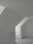 Dormer windows Hobby room textured and primed